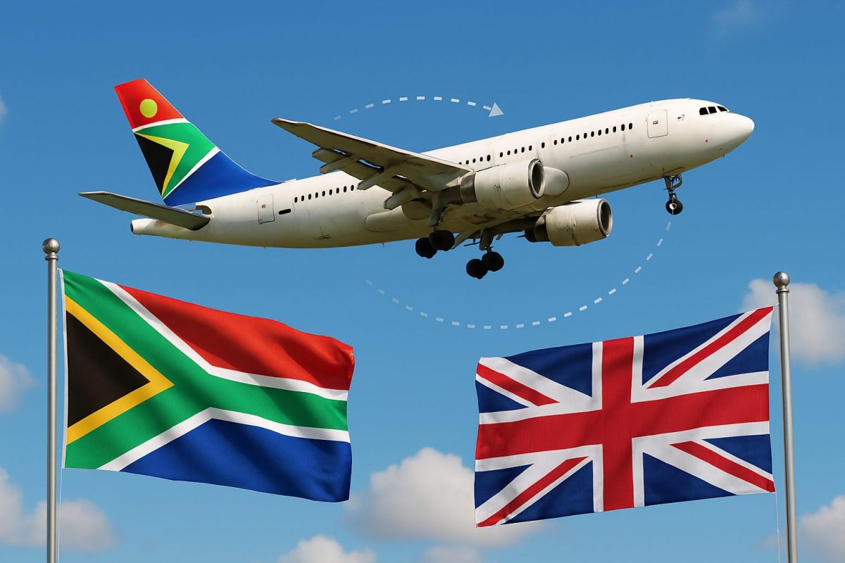 A commercial airplan